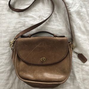 Vintage Coach Crossbody Bag Leather Purse
